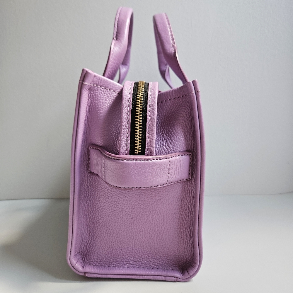 Marc Jacobs Leather Small Tote Bag in Regal Orchid - Picture 5 of 16
